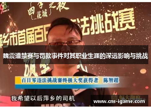 魏震遭禁赛与罚款事件对其职业生涯的深远影响与挑战